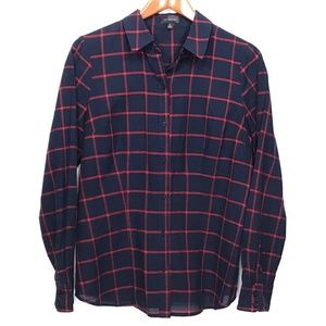 The Limited Window Pane Plaid Button Casual Shirt